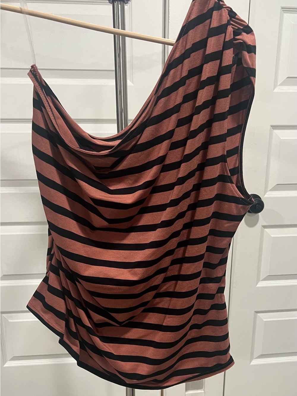 NWOT A New Day Asymmetrical One Shoulder Striped Top XX-Large